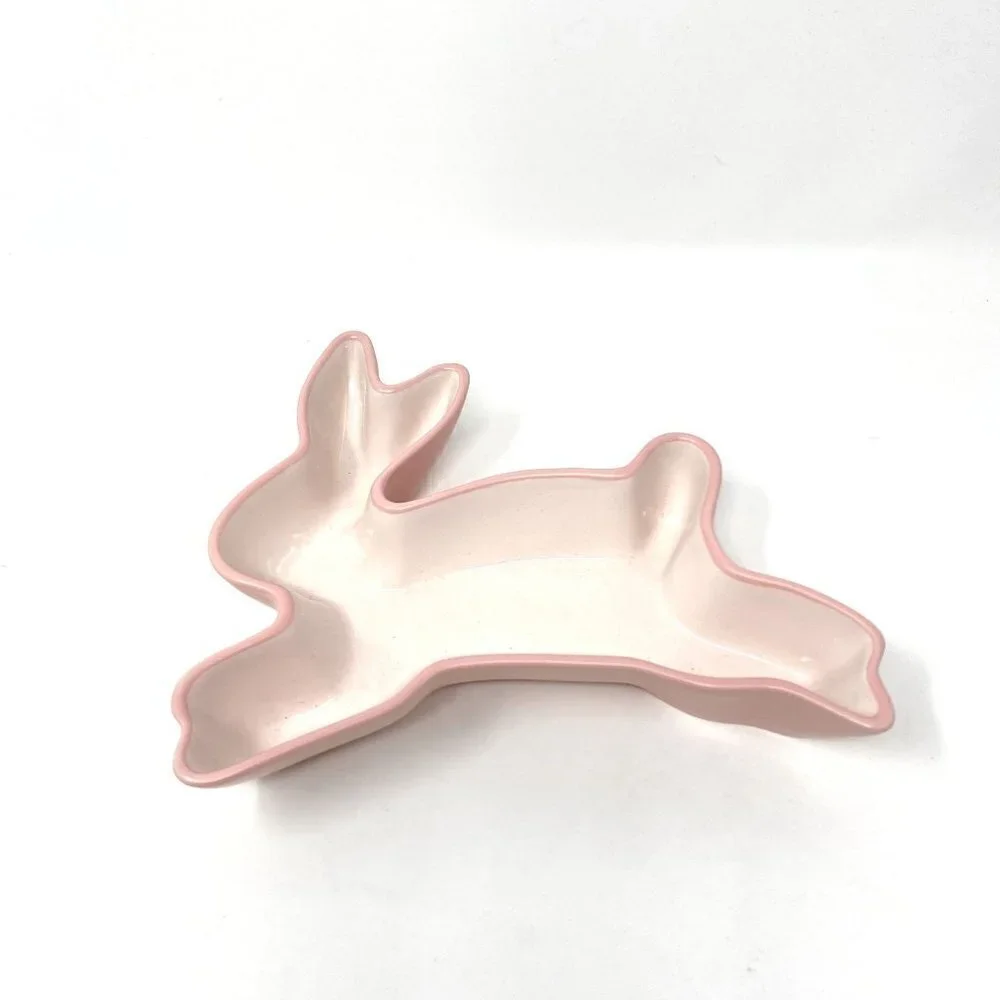 Target Ceramic Bunny Dish Treats Candy Easter Springtime